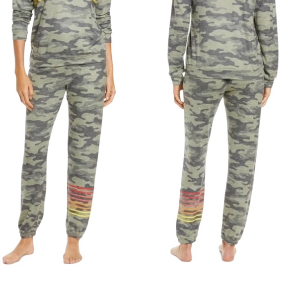 PJ Salvage Other - PJ SALVAGE Peachy Jersey Pajama Camo Stripe PJ Bottoms 1X NWT